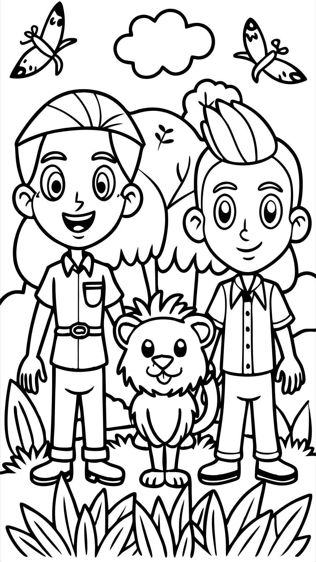 printable wild kratts coloring pages